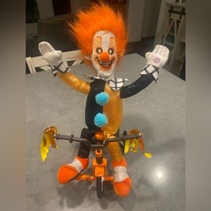Gemmy Animated Tricycle Clown Carnival Creepy Halloween Prop